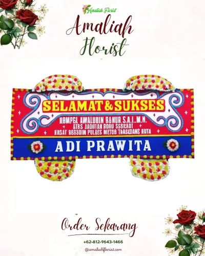 Karangan Bunga Ucapan Selamat di Simpang Selayang